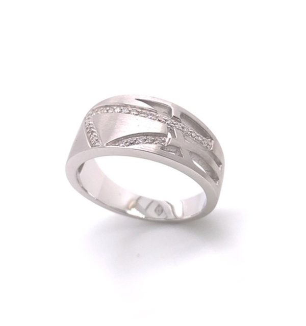 Ring in Weißgold 585/000 mit Brillant