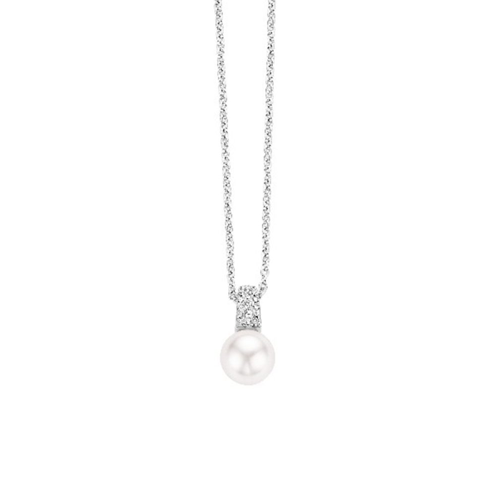 Ti Sento Milano Collier  925/000 mit Zirkonia und Perle