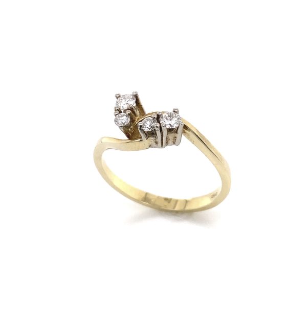 Ring Gold 585/000 mit Diamanten