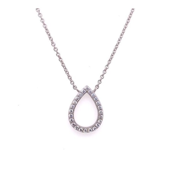 Collier in Silber 925/000 mit Zirkonia