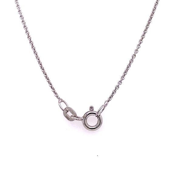 Ankerkette 585/000 Weißgold Länge 36 cm