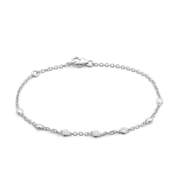 Armband in Weißgold 585/000 mit Brillanten