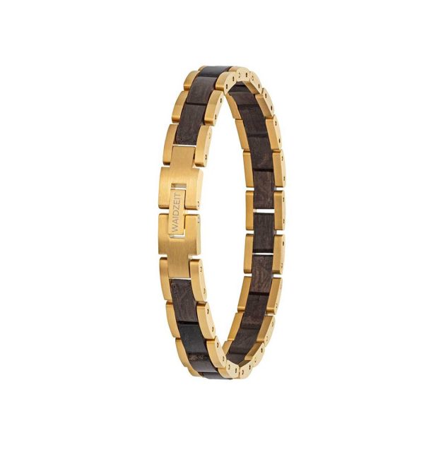 WAIDZEIT Element Armband Mooreiche Gold EL_G03