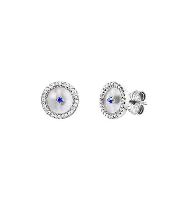Julie Julsen Ohrstecker in Silber 925/000 mit Zirkonia
