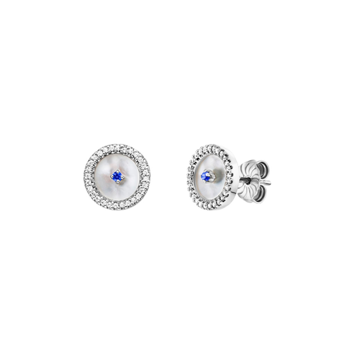 Julie Julsen Ohrstecker in Silber 925/000 mit Zirkonia
