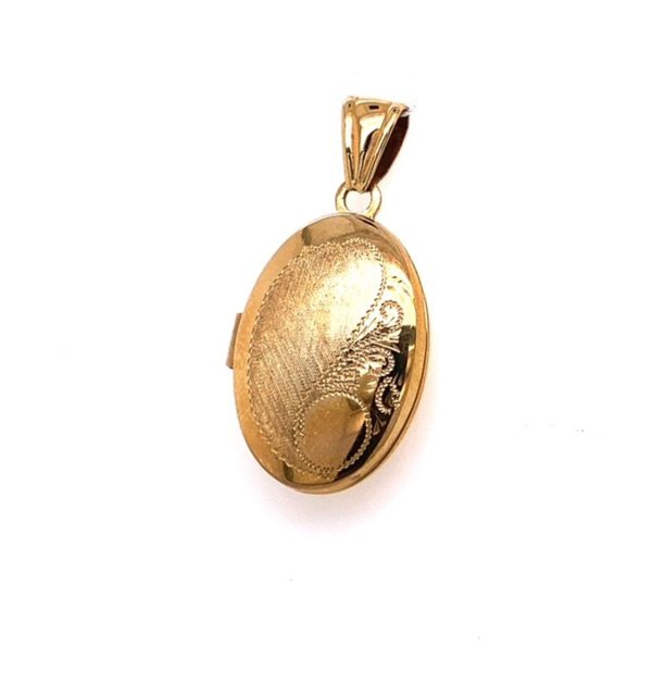 Medaillon-Anhänger in 585/000 Gelbgold