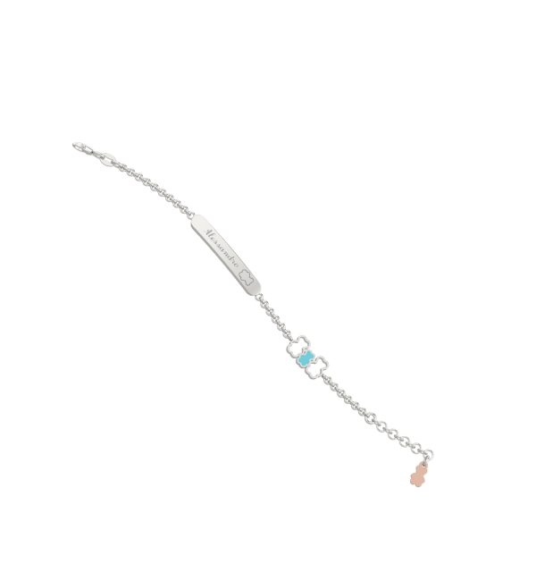 Nanan Armband Famiglia mit Namensschild 925/000 Silber