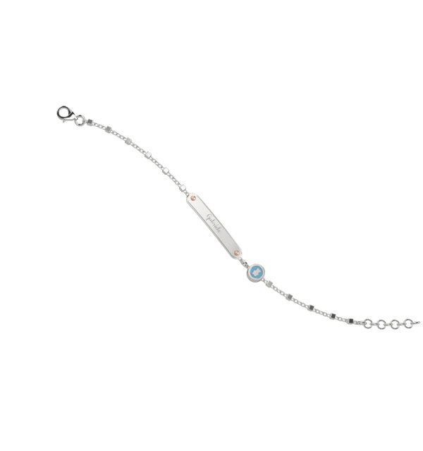Nanan Armband Bimbo mit Namensschild 925/000 Silber