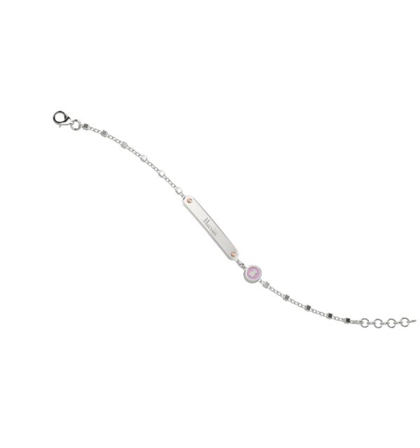 Nanan Armband Bimbo mit Namensschild 925/000 Silber