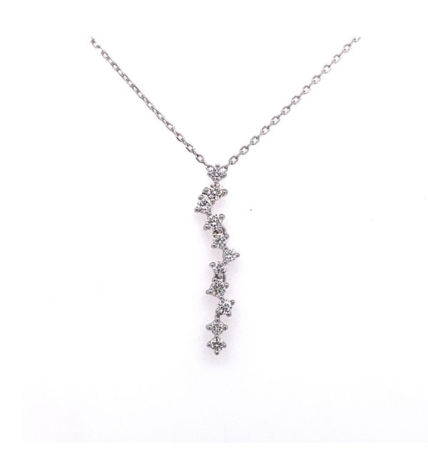 Collier in Weißgold 585/000 mit Brillant