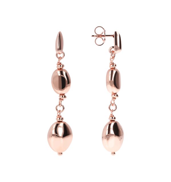 Pendelohrring Rosèvergoldet von Bronzallure